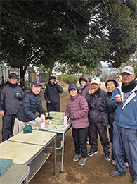 生涯スポーツ同好会・グランドゴルフ④矢切河川グランドの風景です